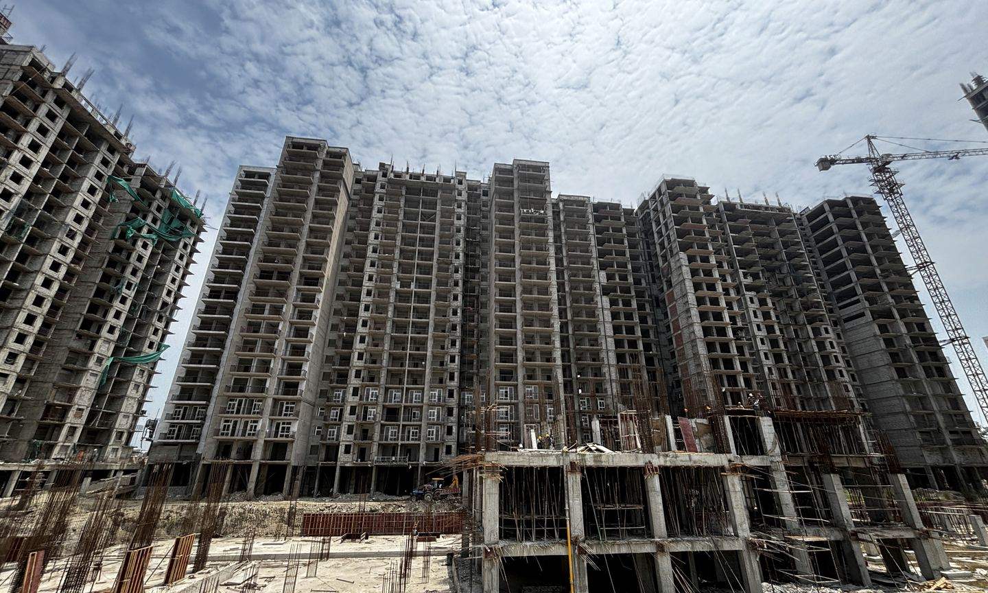 High-rise towers under construction on a JDCPL site